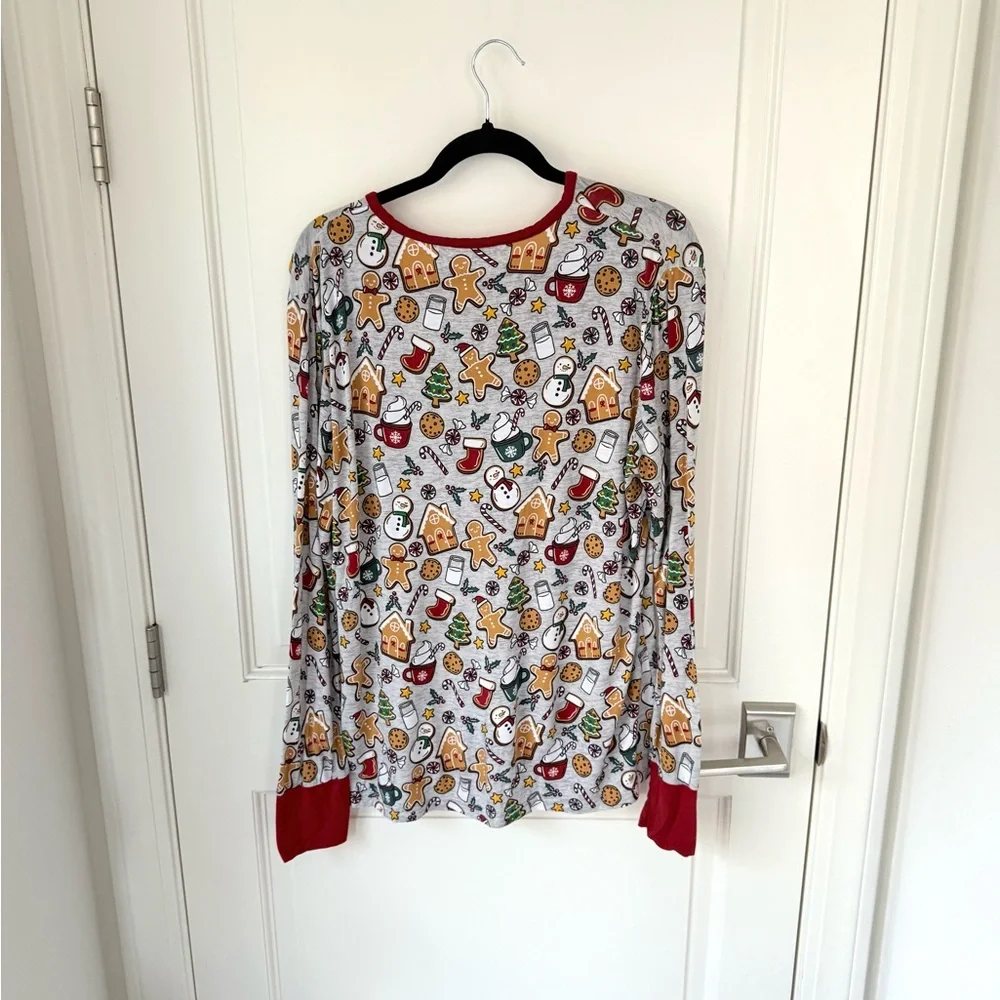 Little Sleepies Holiday Treats Christmas Pajama Top Size LARGE - Picture 5 of 10